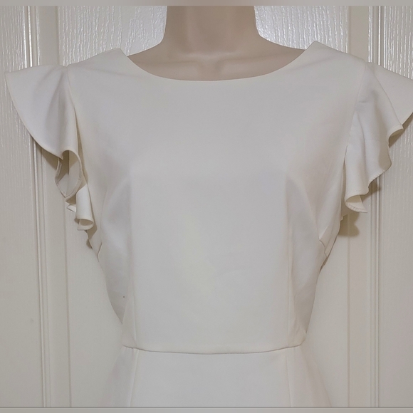 TCEC Cream Ruffle Sleeve Mini Dress - Picture 4 of 5